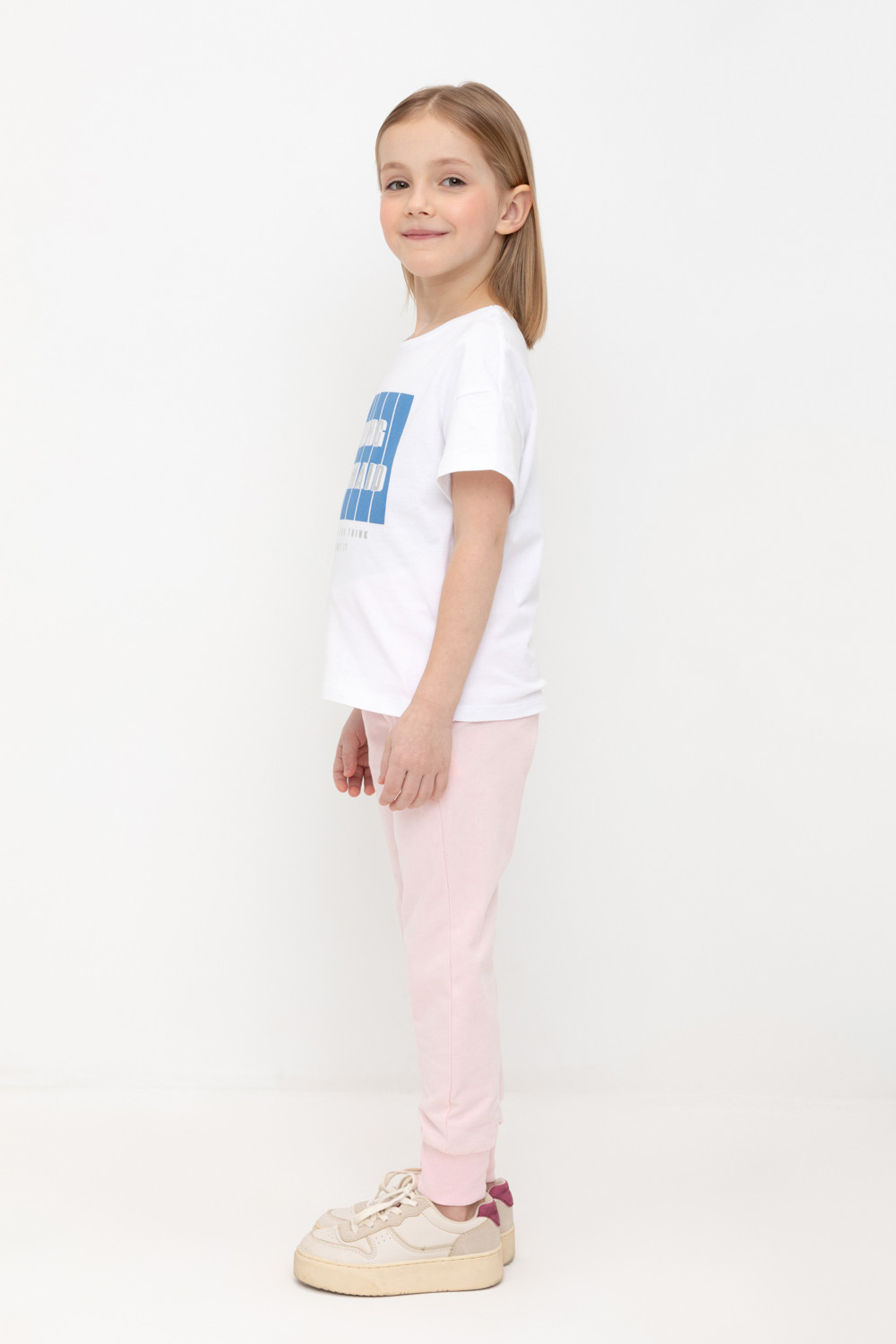 Брюки для девочки, артикул: К 400516-1, цвет: розовый, фото 3