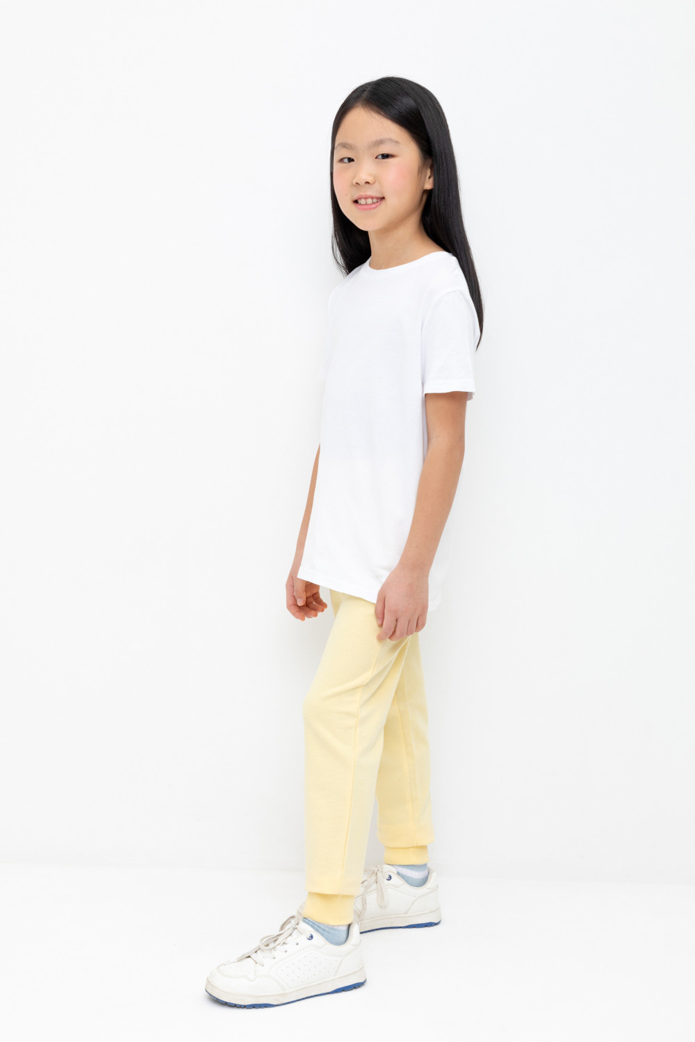 Брюки для девочки, артикул: К 400516, цвет: желтый, фото 3