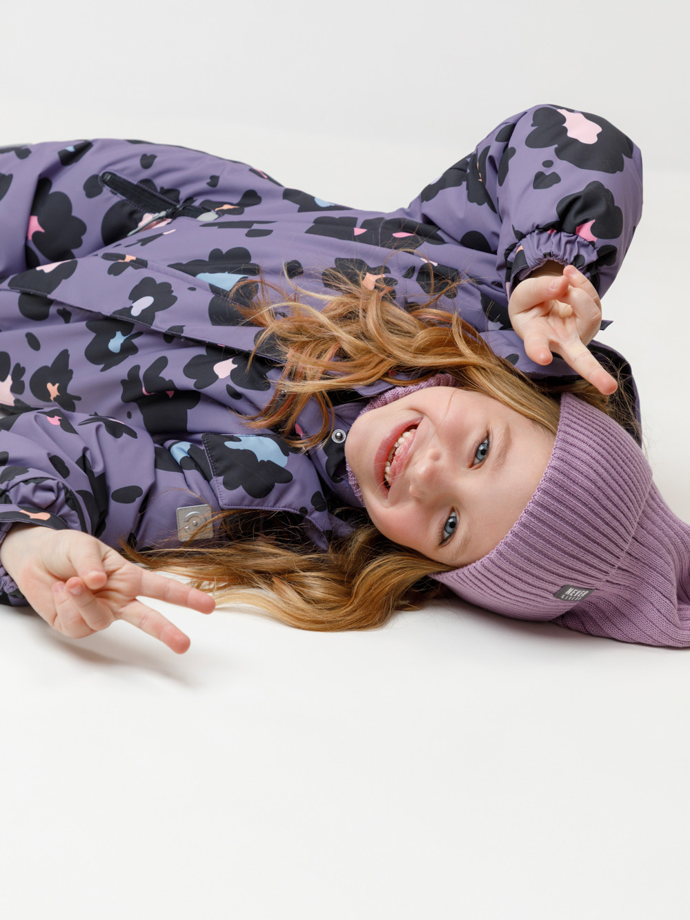 Комбинезоны утепленные для девочки, артикул: ВК 60127/н/1 УЗГ, цвет: фиолетовый, фото 3