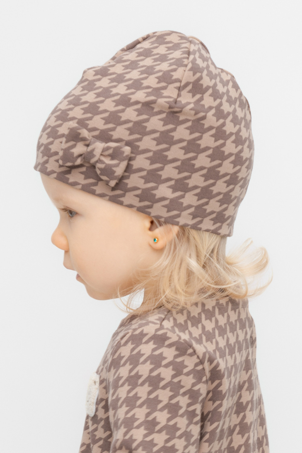 Шапка для девочки, артикул: КР 8170, цвет: бежевый, фото 3