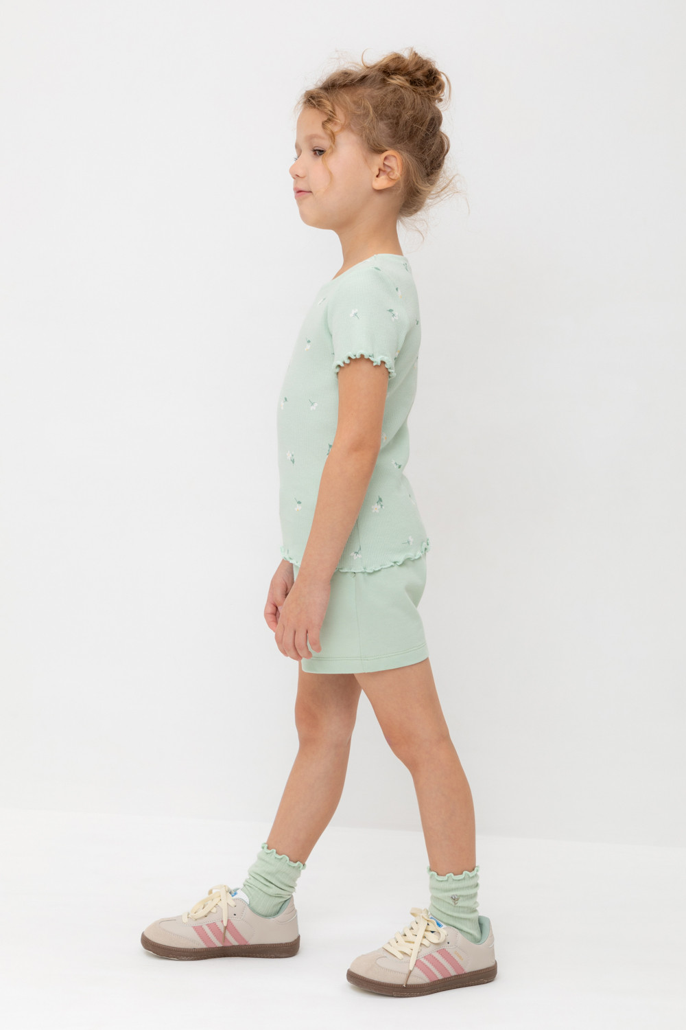 Шорты для девочки, артикул: КР 400417, цвет: зеленый, фото 3