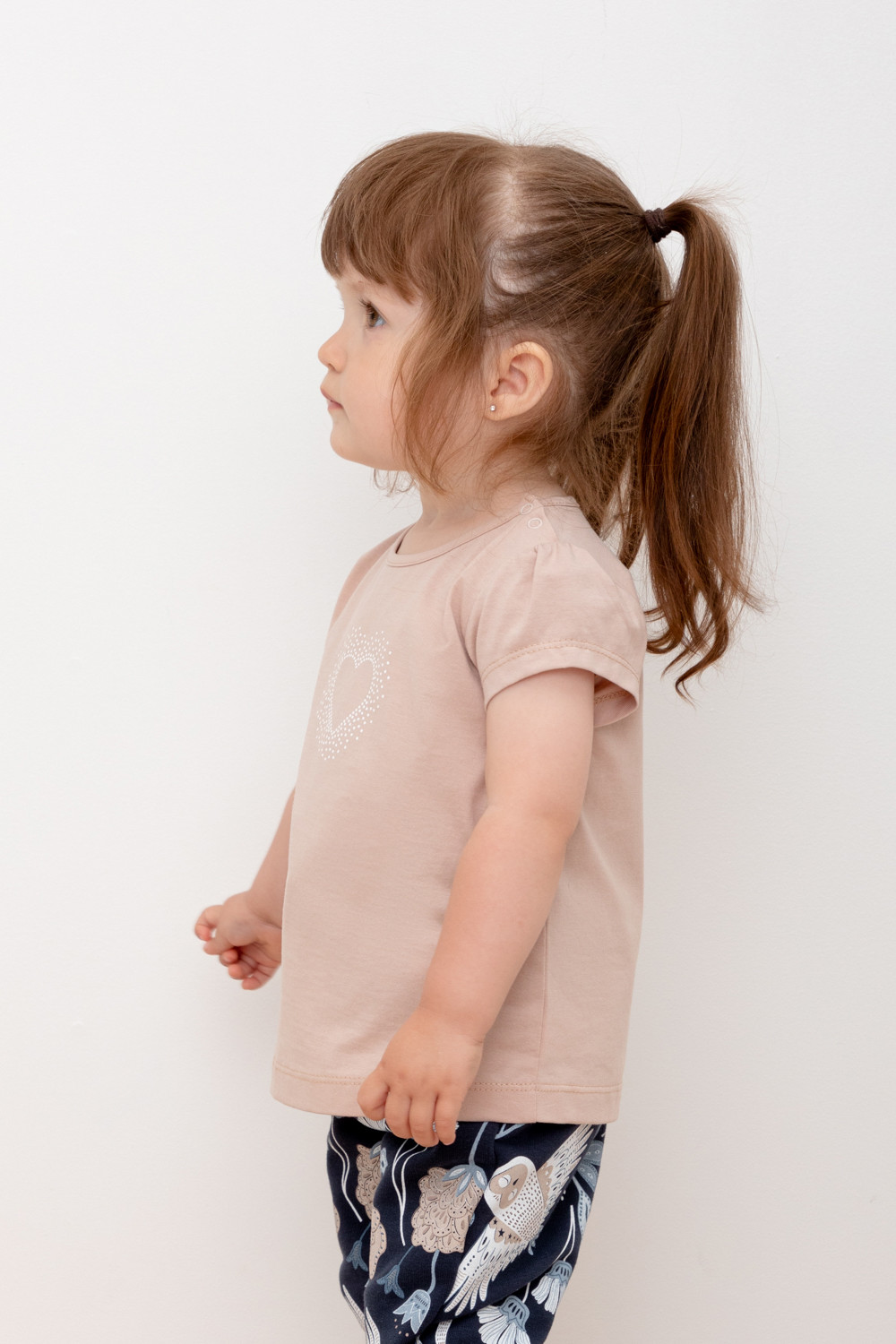Футболка для девочки, артикул: КР 302219, цвет: бежевый, фото 3