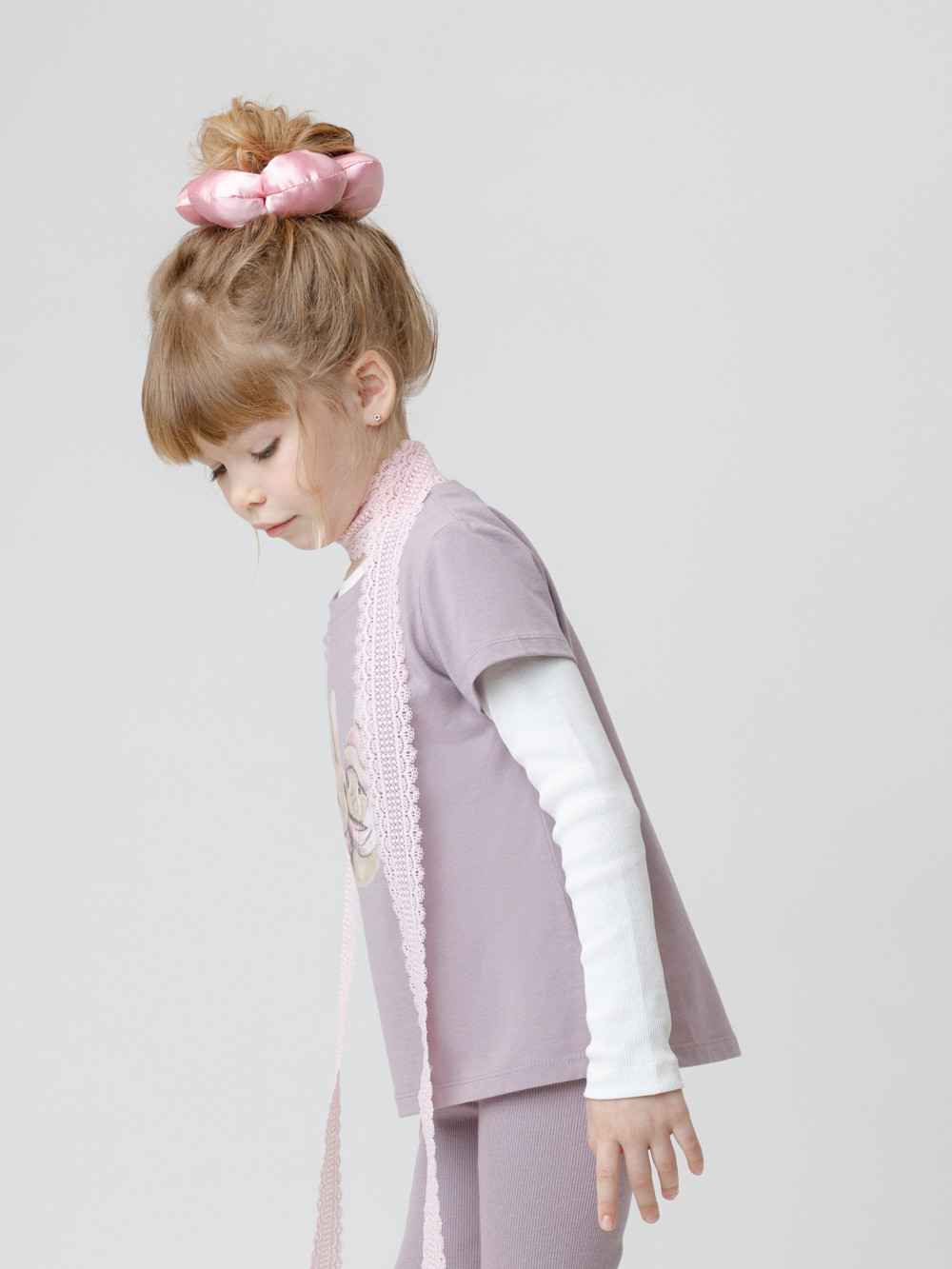 Футболка для девочки, артикул: КР 302808, цвет: розовый, фото 3