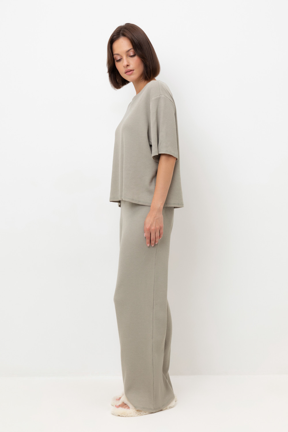 Комплекты для дома для мам, артикул: Е 20150, цвет: хаки, фото 3