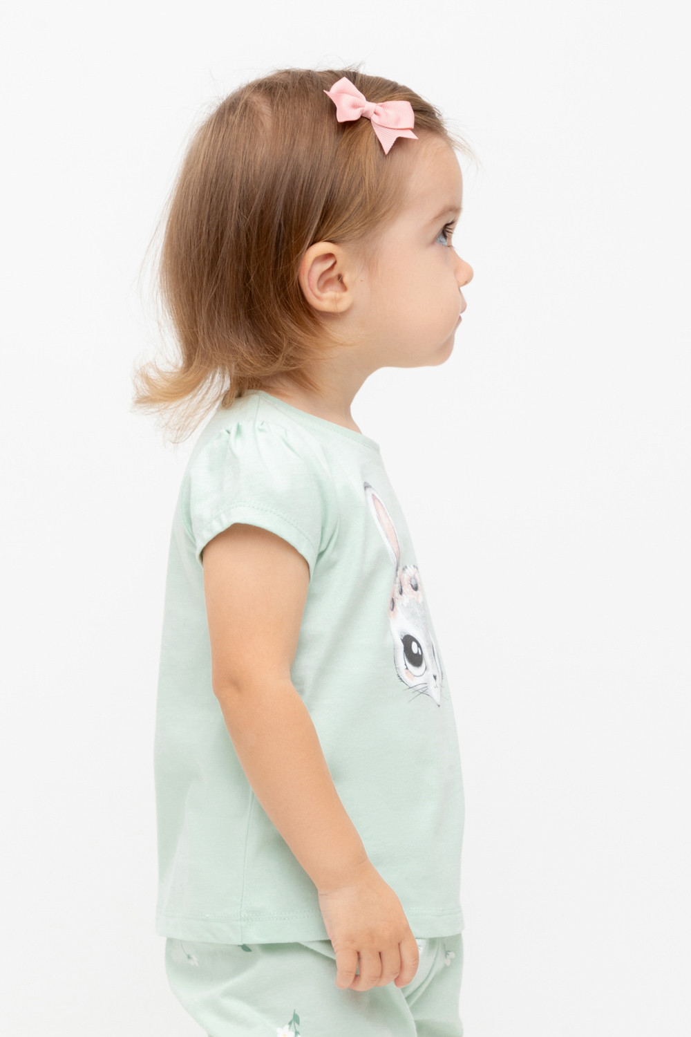 Футболка для девочки, артикул: КР 302702, цвет: зеленый, фото 3