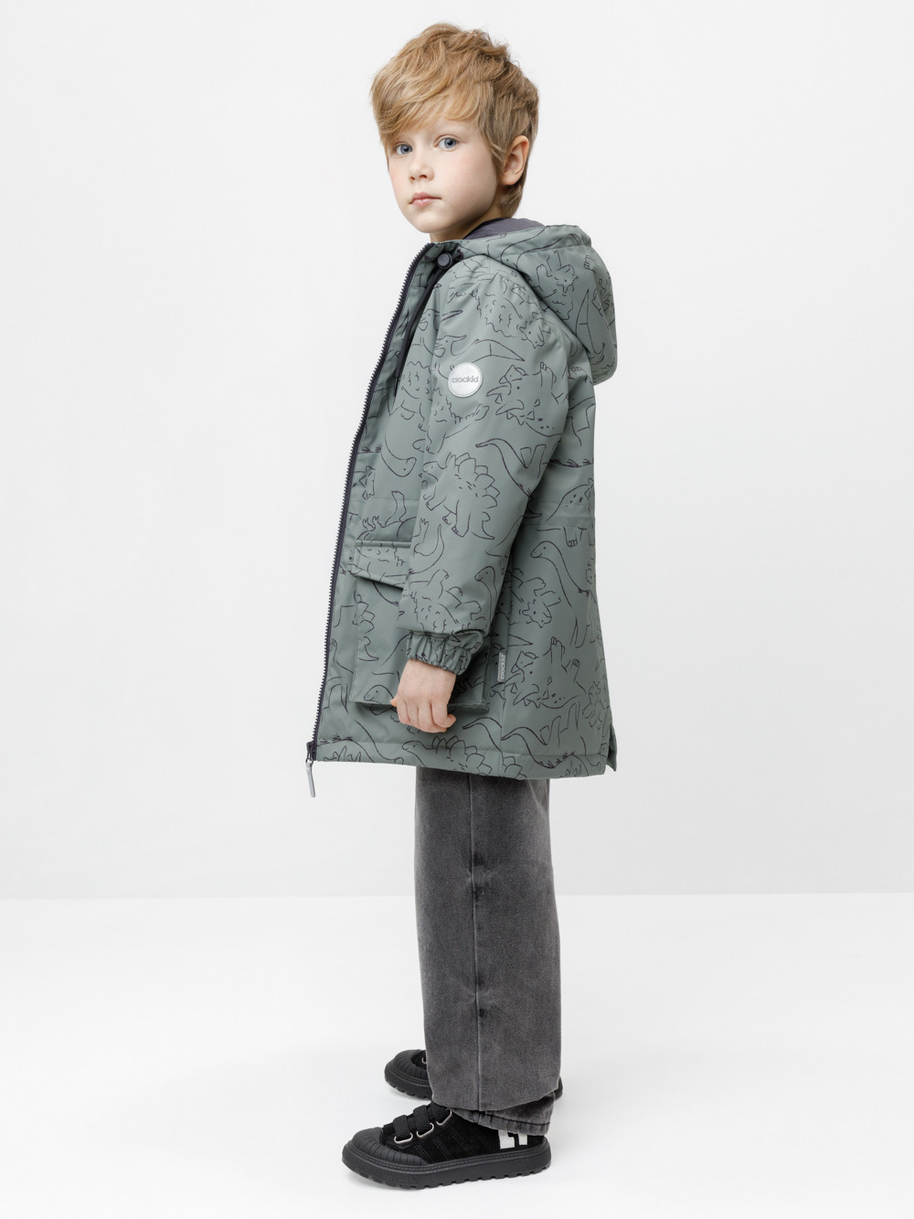 Куртки для мальчика, артикул: ВК 30162/н/2 УЗГ, цвет: хаки, фото 3