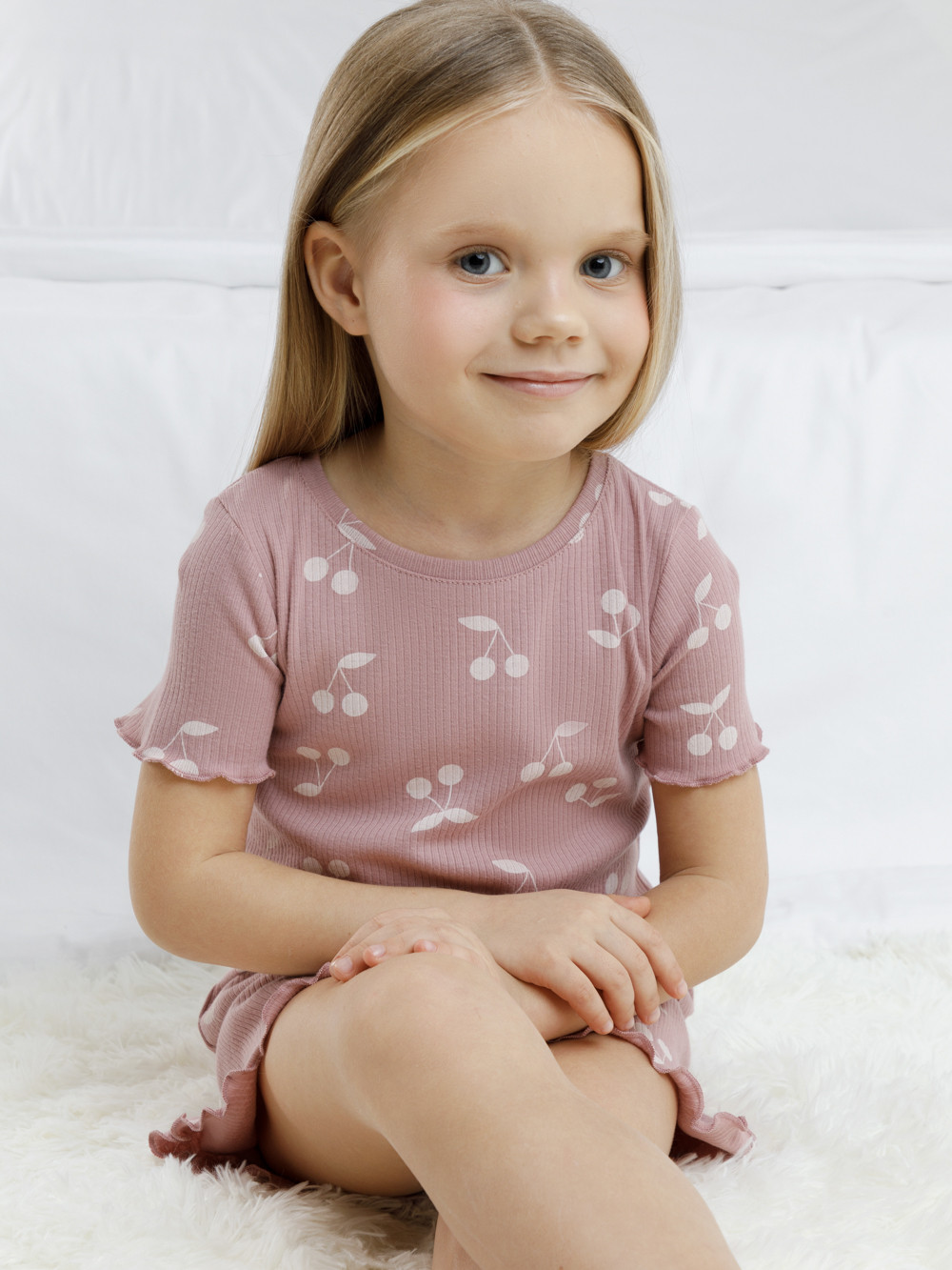 Пижама для девочки, артикул: К 1652, цвет: розовый, фото 3