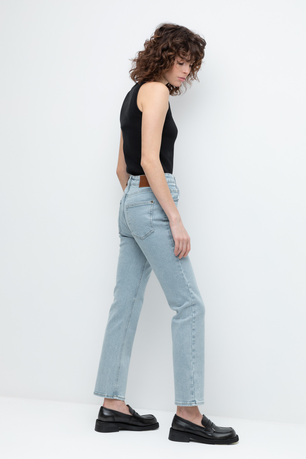 Брюки женские для мам, артикул: ЕТ 40004/1 ВСТ, цвет: голубой, фото 3