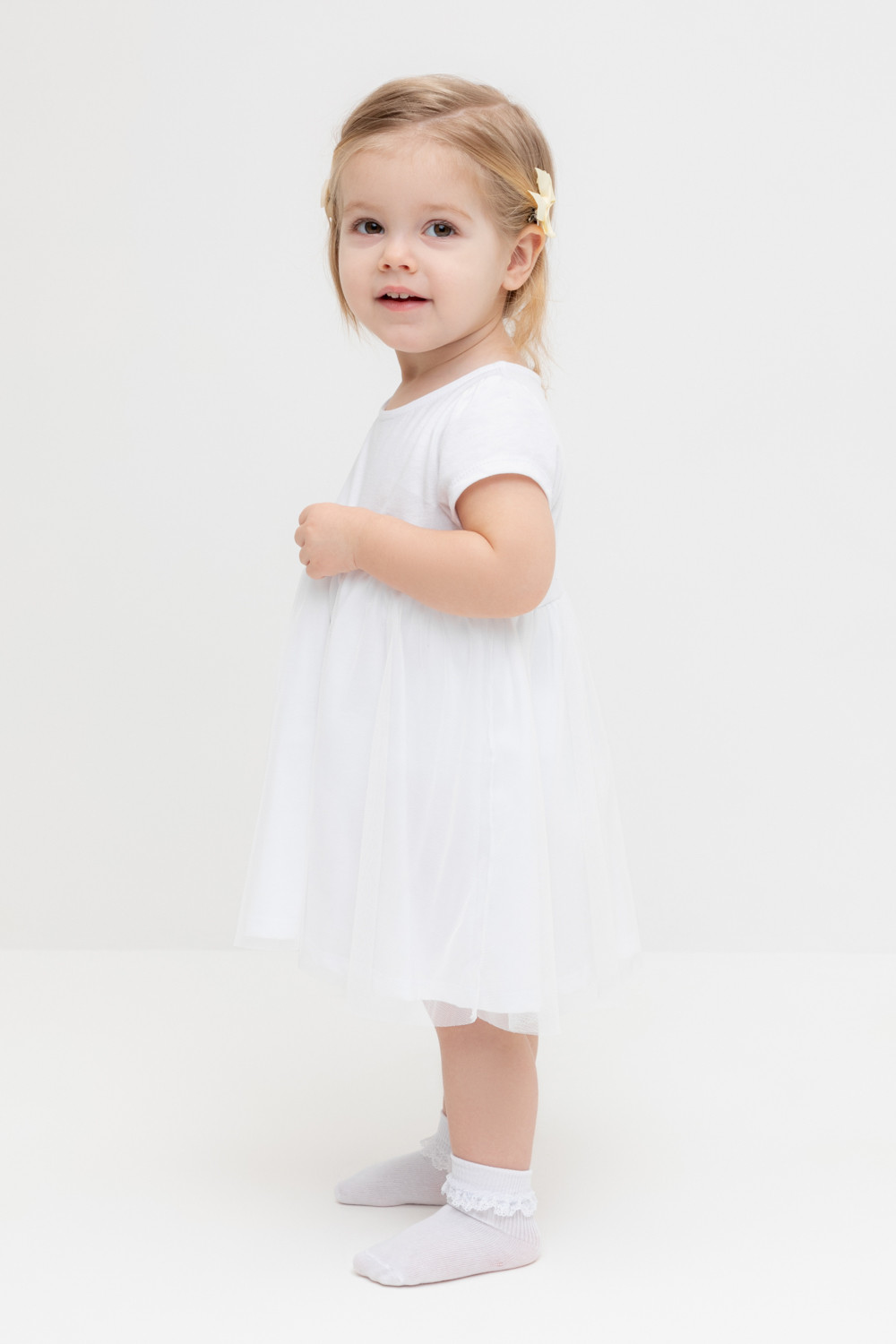 Платье для девочки, артикул: К 5858, цвет: белый, фото 3