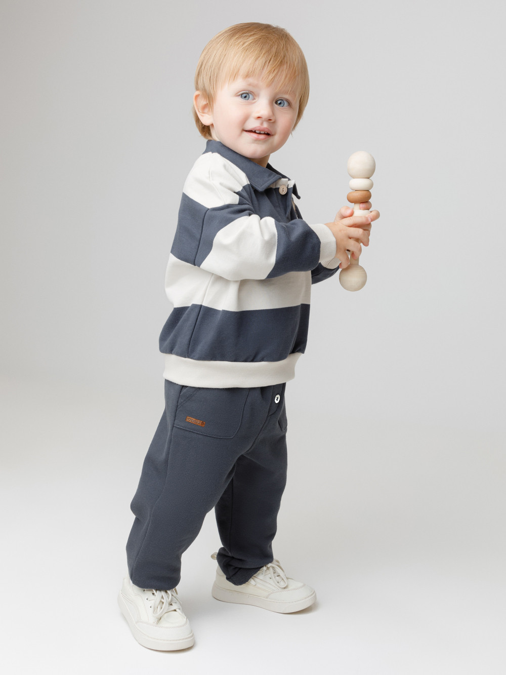 Брюки для мальчика, артикул: КР 400881, цвет: темно-синий, фото 3