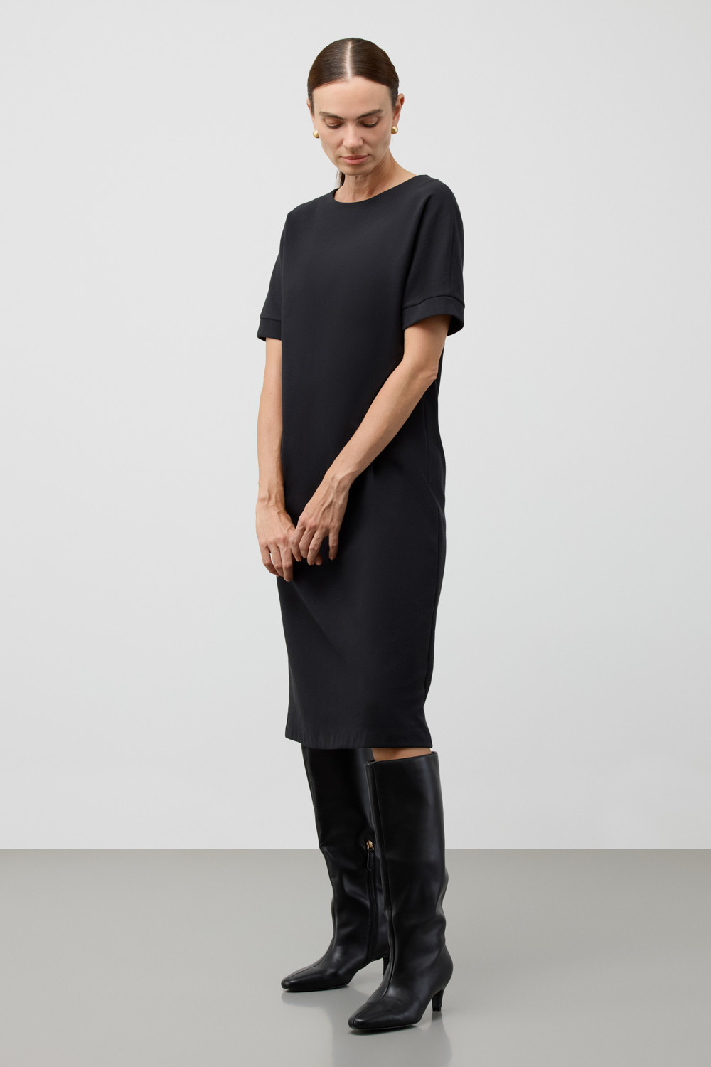 Платья женские для мам, артикул: ЕВТ 5091, цвет: черный, фото 3