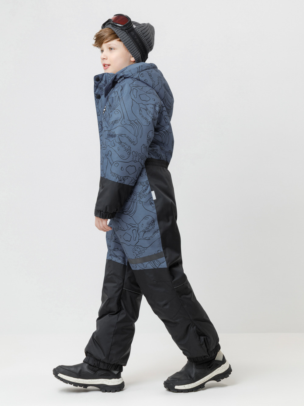 Комбинезоны утепленные для мальчика, артикул: ВК 60130/н/2 ГР, цвет: синий, фото 3