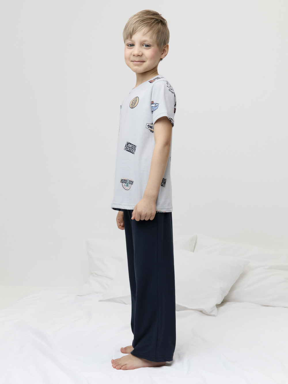 Пижама для мальчика, артикул: К 1646, цвет: светло-серый5, фото 3