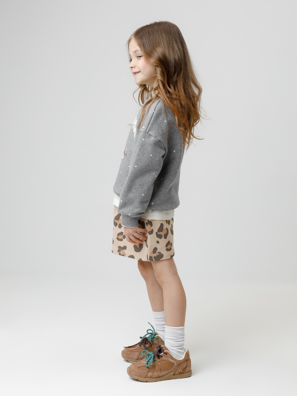Свитшоты для девочки, артикул: КР 302834, цвет: серый, фото 3