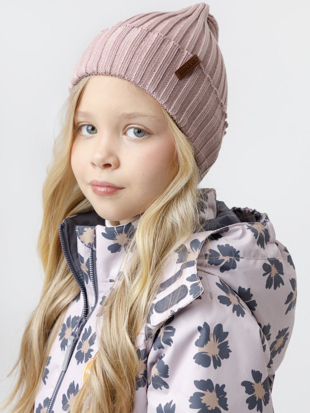 Шапка для девочки, артикул: КВ 20447, цвет: розовый, фото 3