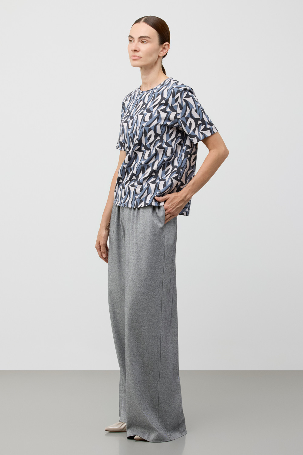 Футболки женские для мам, артикул: ЕВТ 3216, цвет: светло-серый5, фото 3