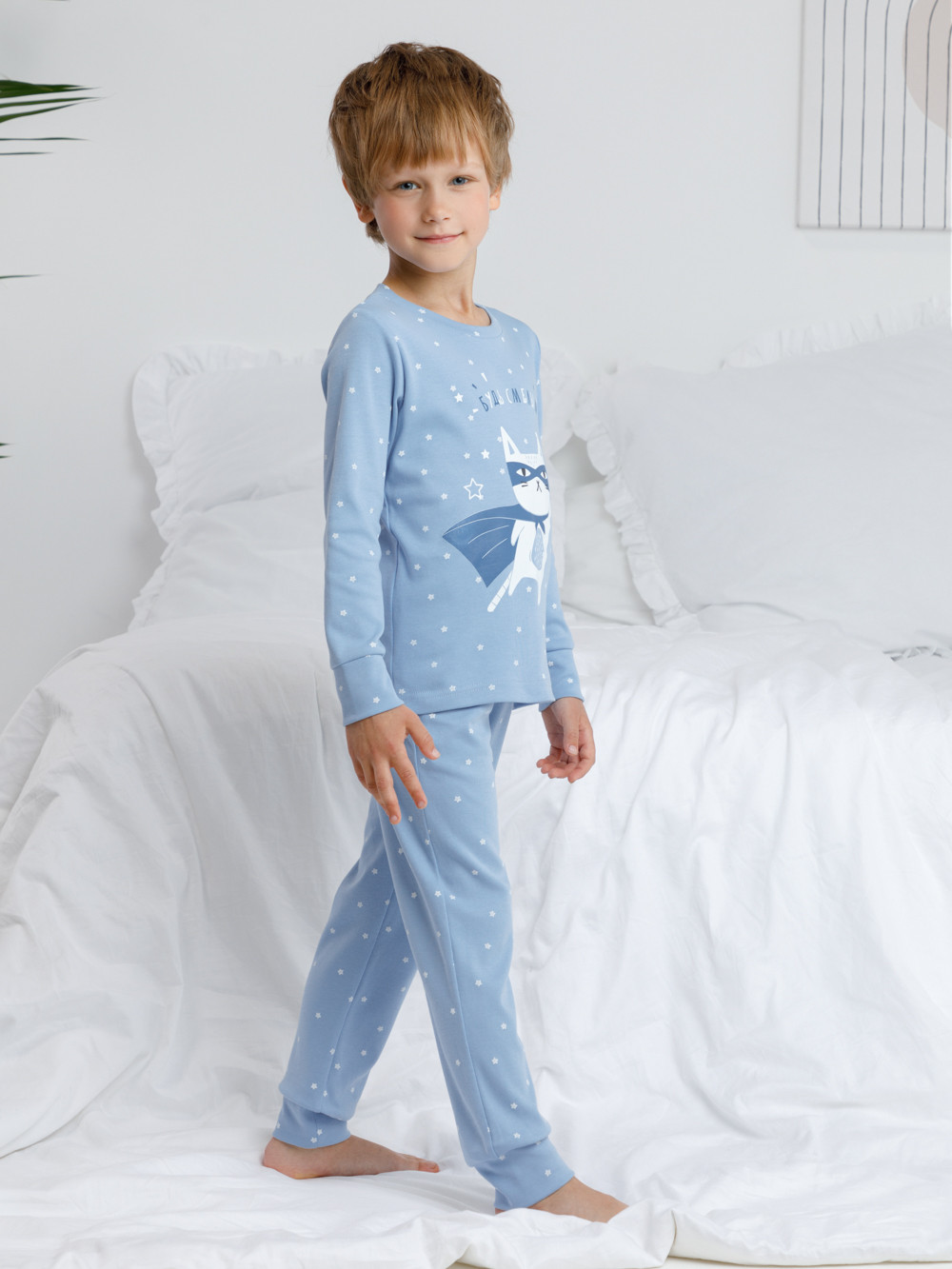 Пижама для мальчика, артикул: К 1621, цвет: голубой, фото 3