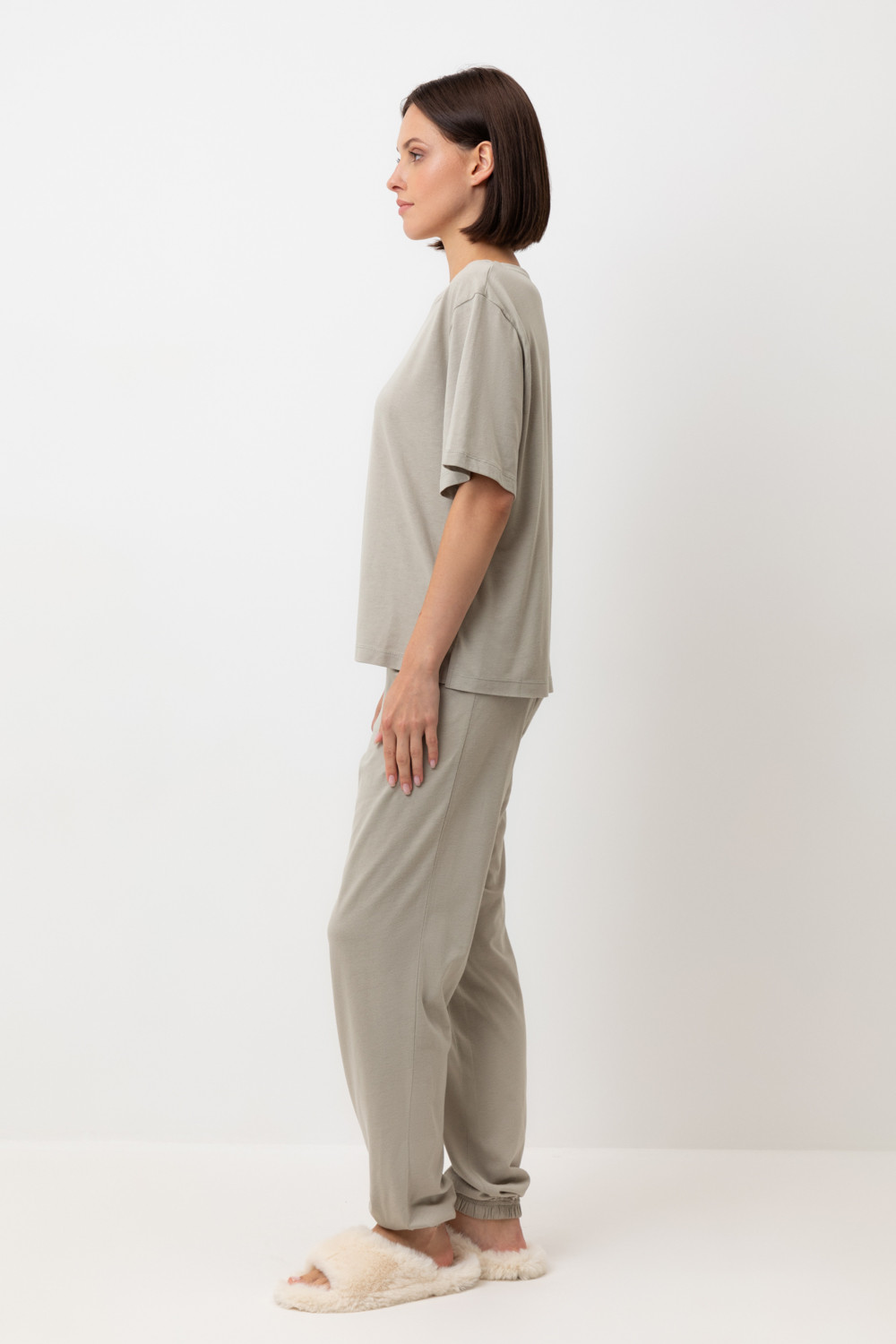 Комплекты для дома для мам, артикул: Е 20151, цвет: хаки, фото 3