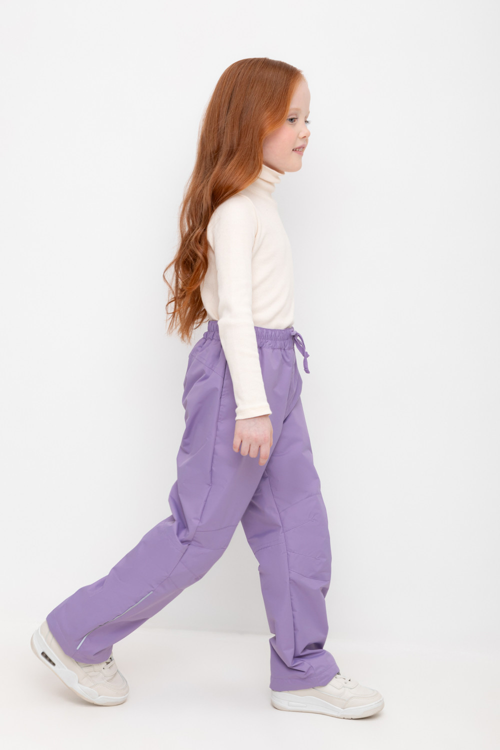 Брюки утепленные для девочки, артикул: ВК 46015/24/6 УЗГ, цвет: фиолетовый, фото 3