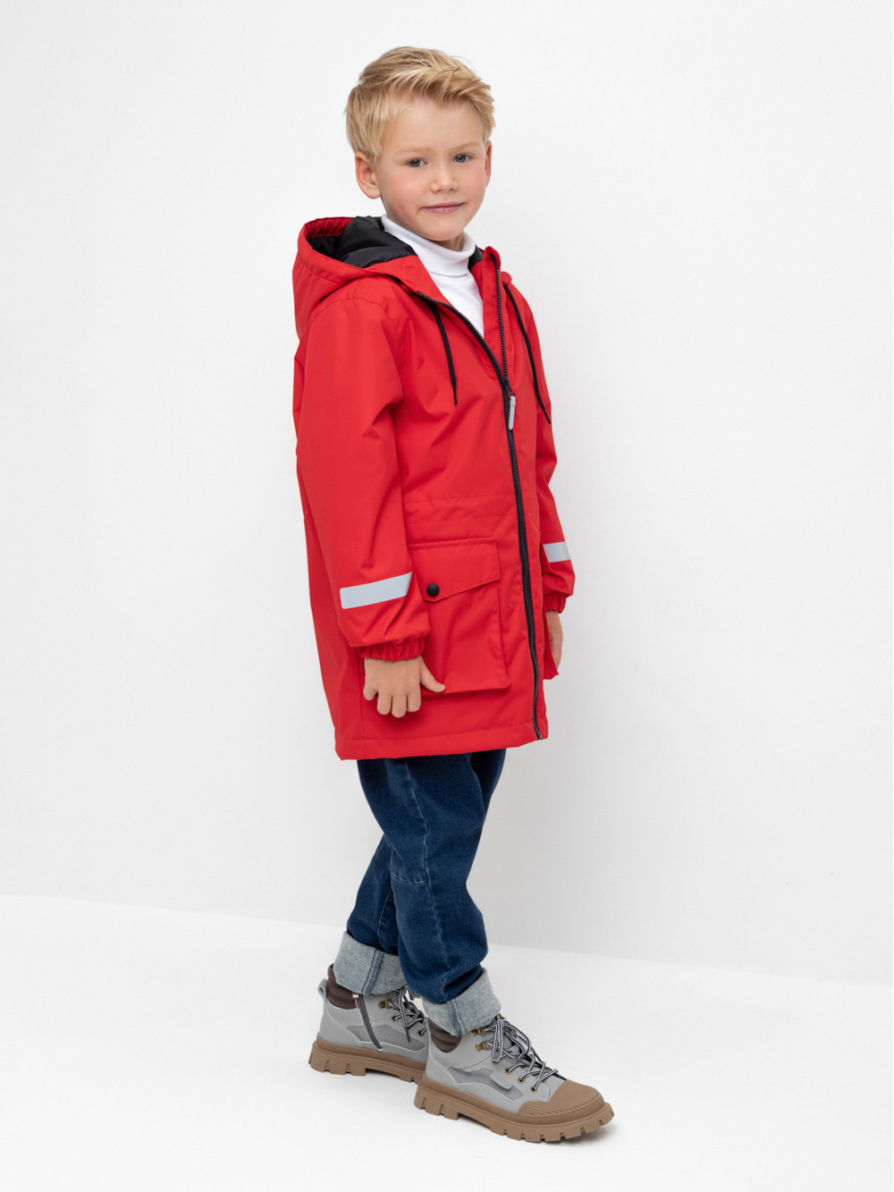 Куртки для мальчика, артикул: ВК 30148/1 УЗГ, цвет: красный, фото 3