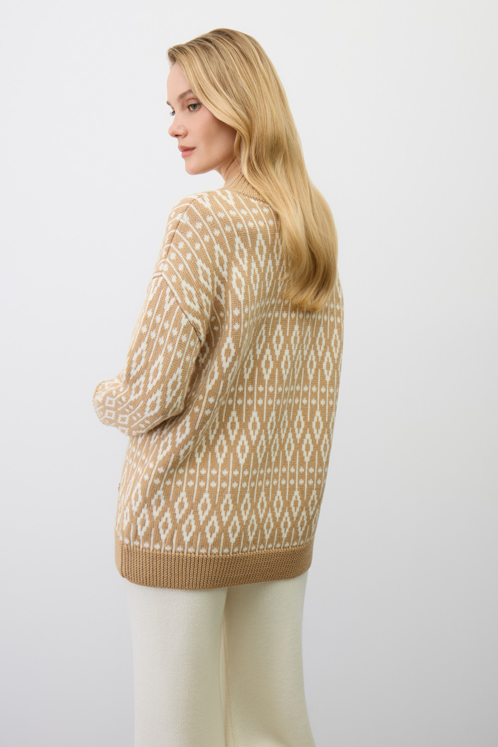 Джемперы женские для мам, артикул: ЕВ 30273/ш, цвет: желтый, фото 3