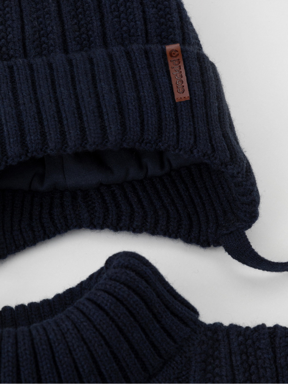 Комплект вязаный для мальчика, артикул: КВ 22014/ш, цвет: синий, фото 3