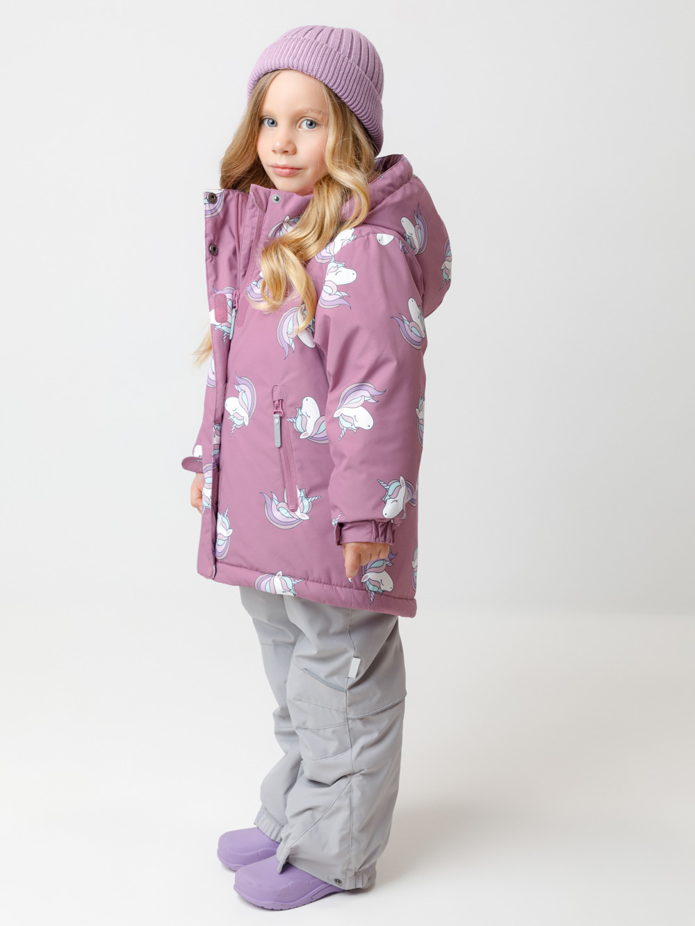 Куртка для девочки, артикул: ВК 38095/н/5 Ал, цвет: розовый, фото 3