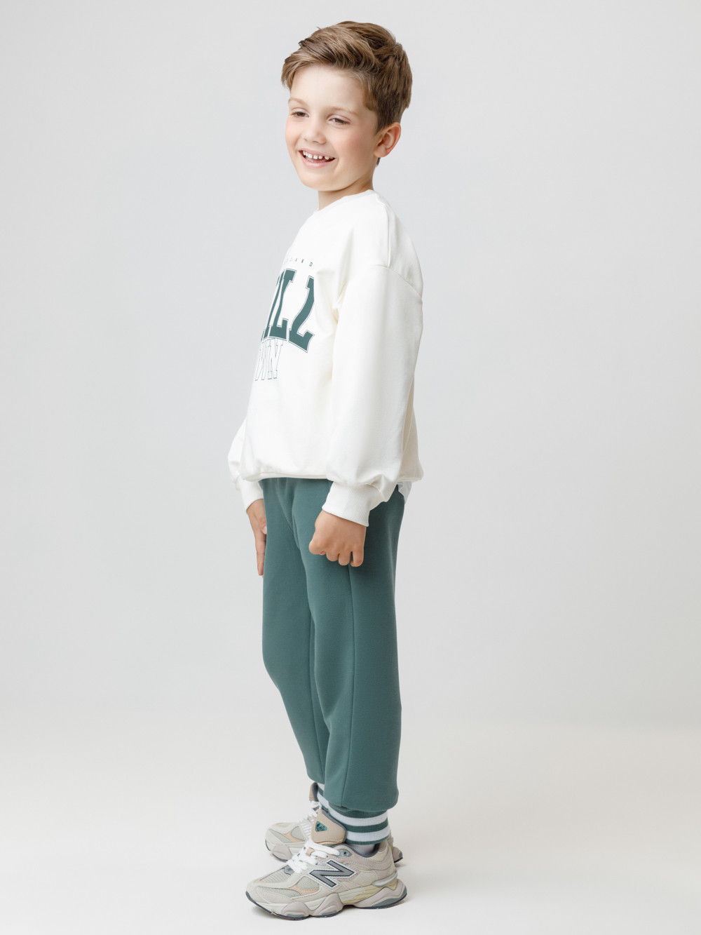 Брюки для мальчика, артикул: КР 400784, цвет: зеленый, фото 3