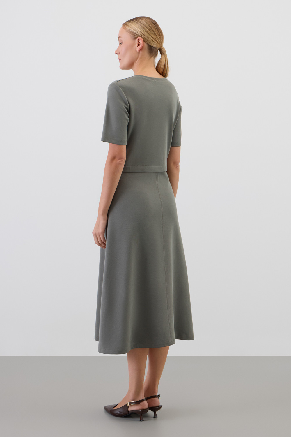 Платья женские для мам, артикул: ЕВТ 5095, цвет: зеленый, фото 3