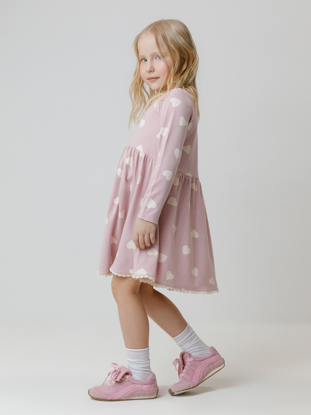 Платье для девочки, артикул: КР 5836, цвет: розовый, фото 3