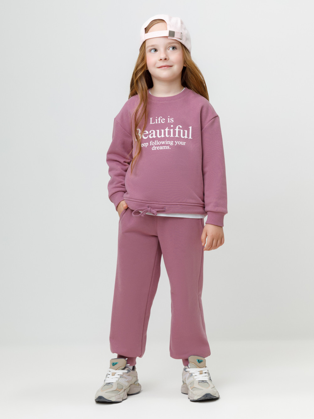 Брюки для девочки, артикул: КР 400850, цвет: бордовый, фото 3