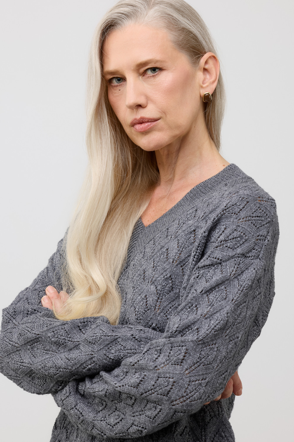 Джемперы женские для мам, артикул: ЕВ 30289/ш, цвет: темно-серый, фото 3