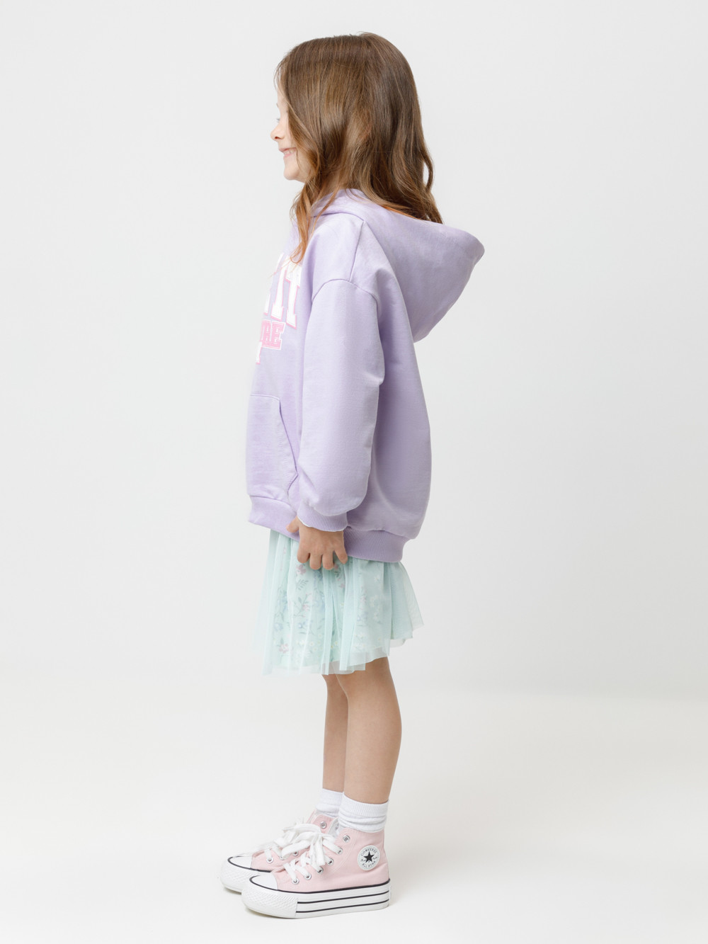 Худи для девочки, артикул: КР 302676, цвет: фиолетовый, фото 3