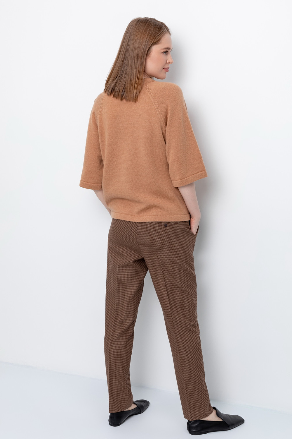 Брюки женские для мам, артикул: ЕТ 40006, цвет: бежевый, фото 3