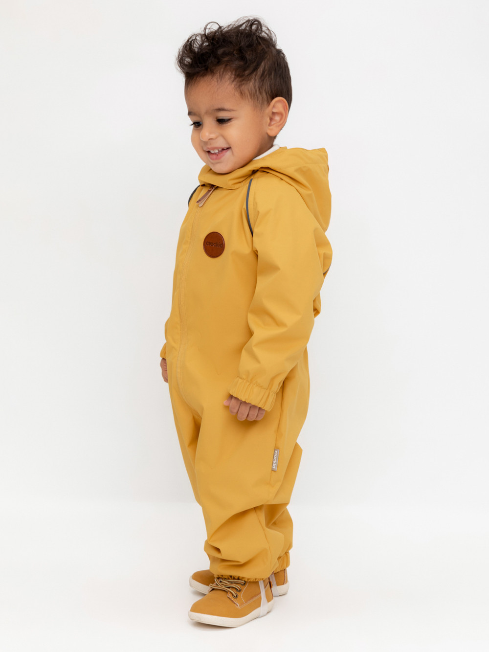 Комбинезоны утепленные для мальчика, артикул: ВК 60091/4 Ал, цвет: желтый, фото 3