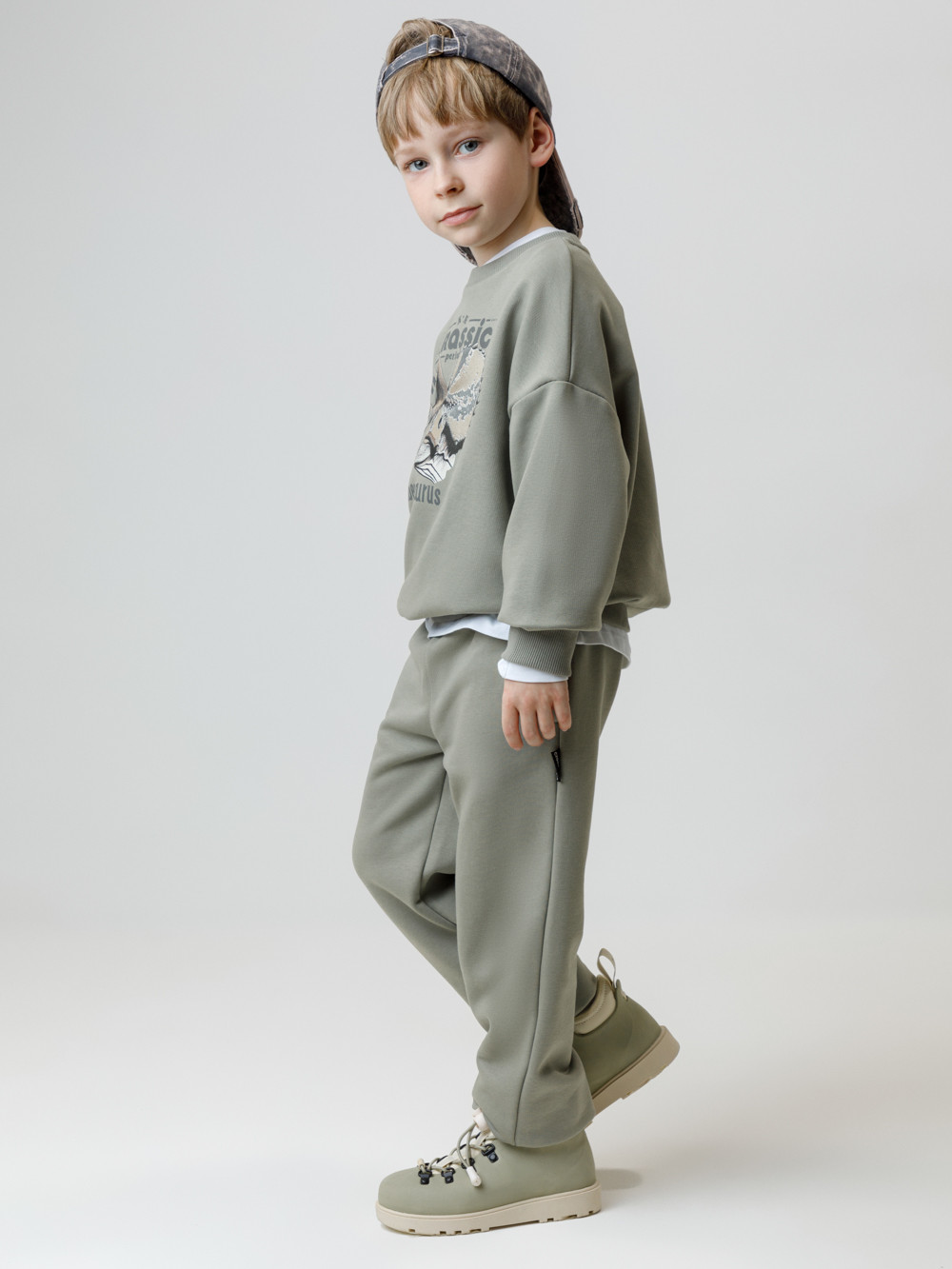 Брюки для мальчика, артикул: КР 400857, цвет: хаки, фото 3