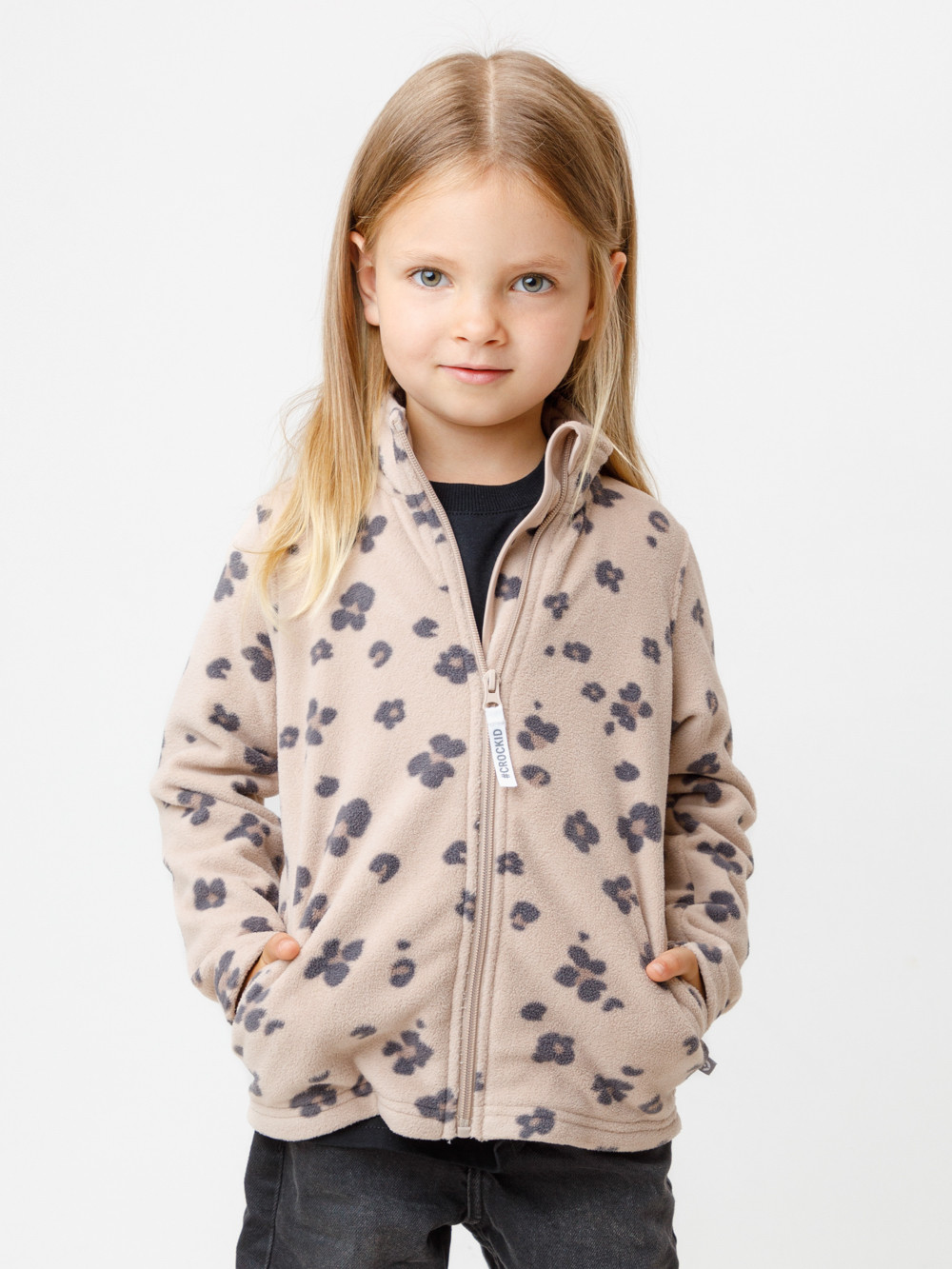 Куртка для девочки, артикул: ФЛ 34025/н/44 ГР, цвет: светло-бежевый, фото 3