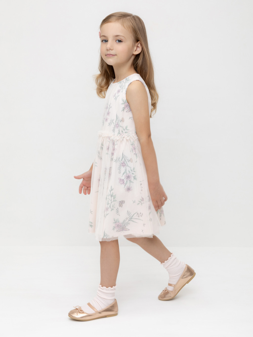 Платье для девочки, артикул: КР 5734, цвет: розовый, фото 2