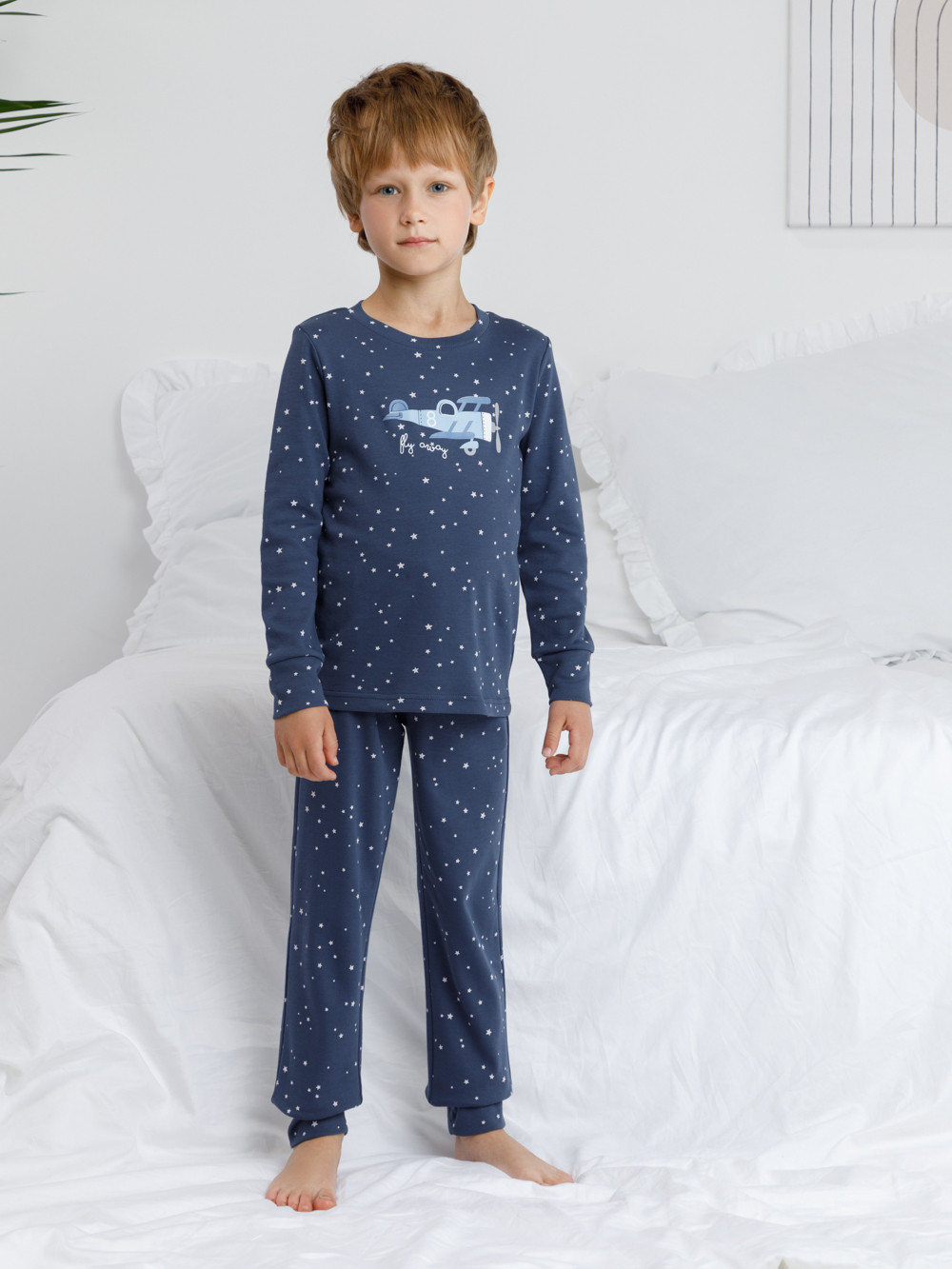 Пижама для мальчика, артикул: К 1621, цвет: синий, фото 3