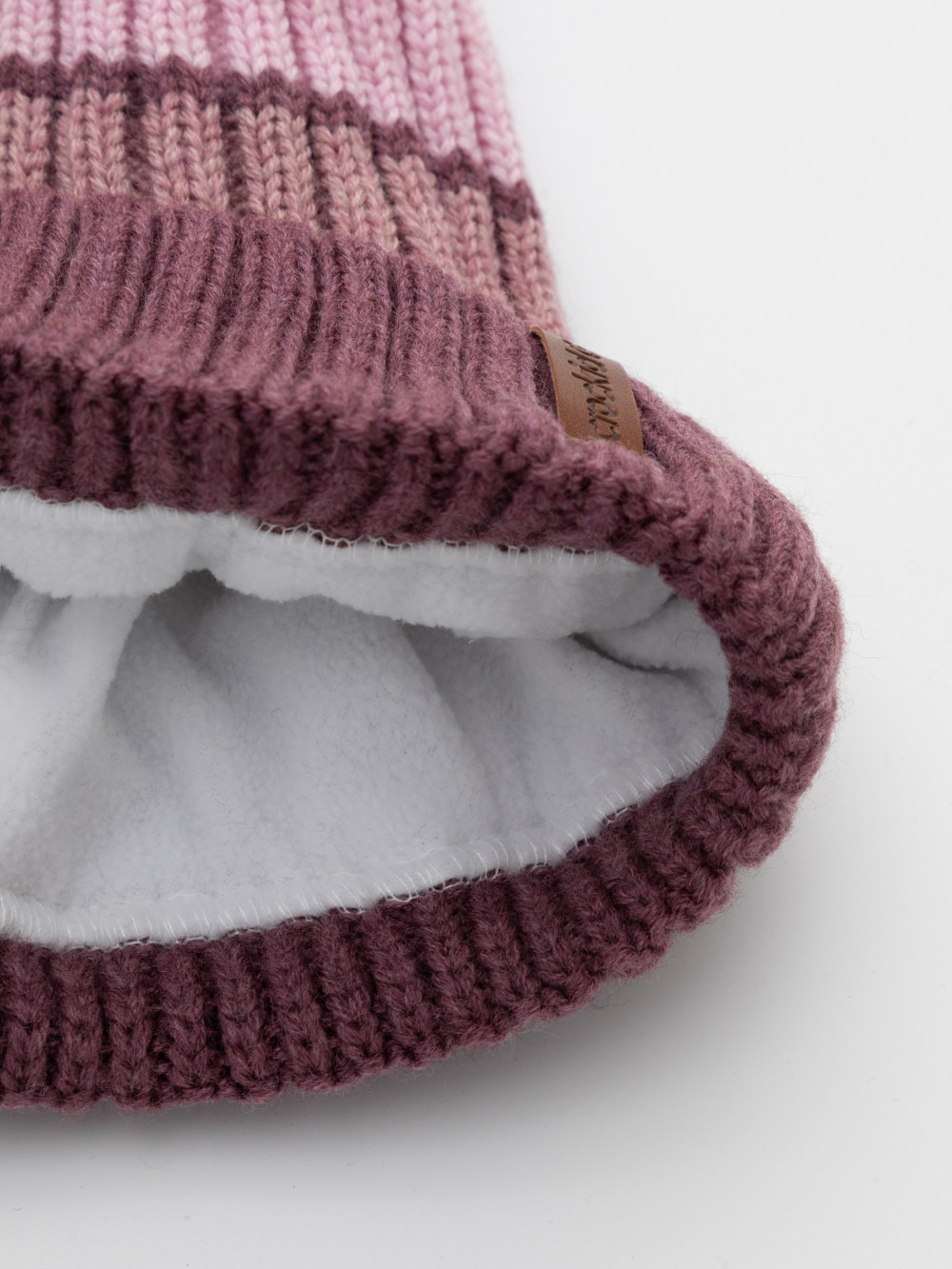 Шапка для девочки, артикул: КВ 20409/ш, цвет: бордовый, фото 3