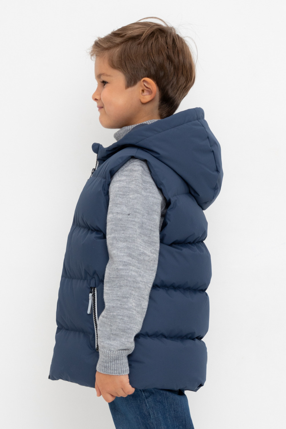 Жилеты для мальчика, артикул: ВК 35018/5 ГР (128-152), цвет: синий, фото 3