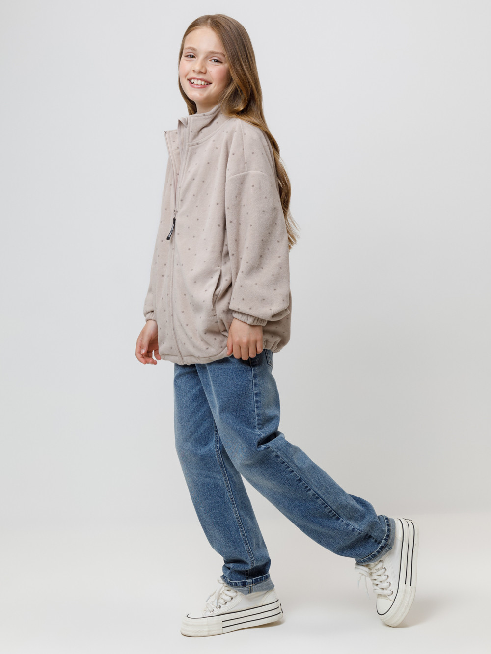 Куртка для девочки, артикул: ФЛ 34029/н/1 ГР, цвет: серый, фото 3