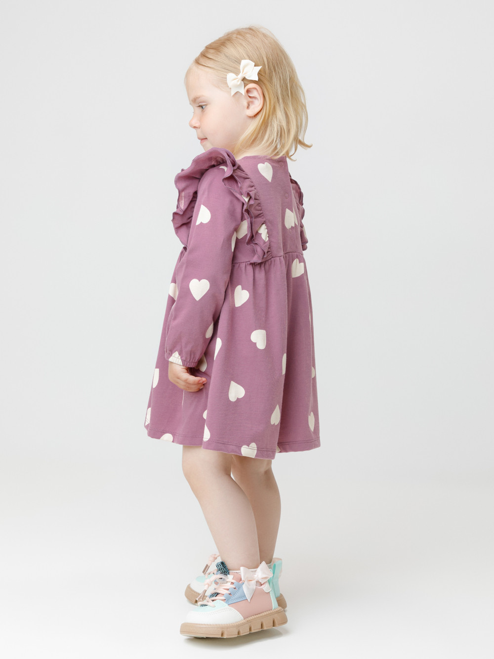 Платье для девочки, артикул: КР 5944, цвет: бордовый, фото 3