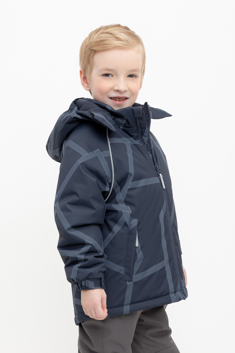Куртки для мальчика, артикул: ВК 36087/н/5 ГР, цвет: темно-синий, фото 3