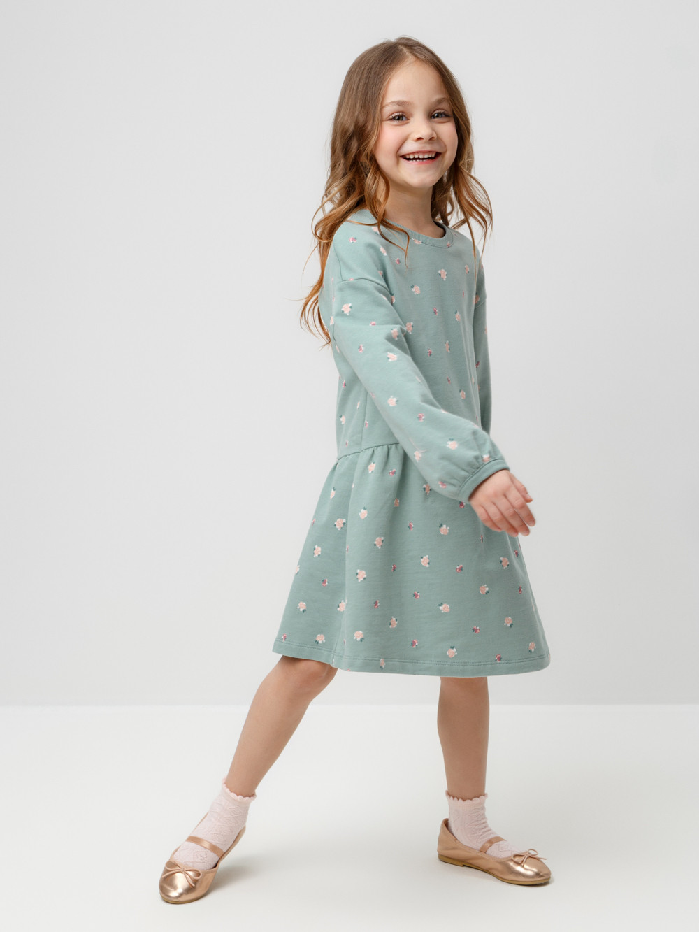 Платье для девочки, артикул: КР 5922, цвет: голубой, фото 3