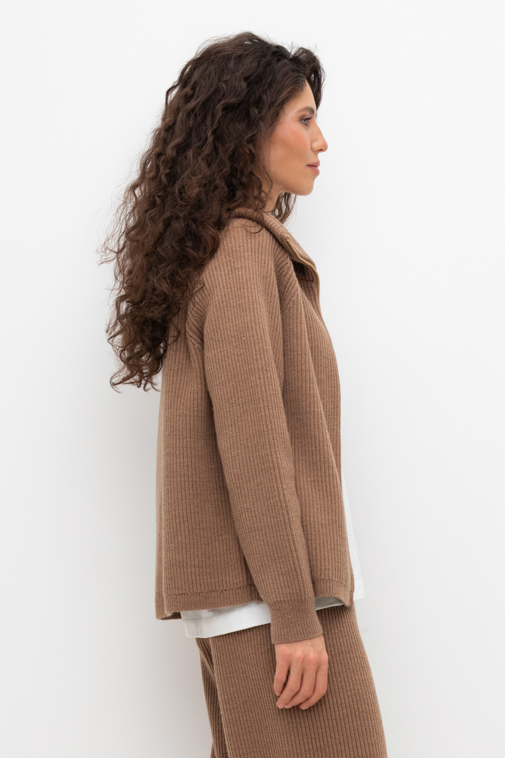 Жакеты, куртки женские для мам, артикул: ЕВ 30185/ш, цвет: коричневый, фото 3