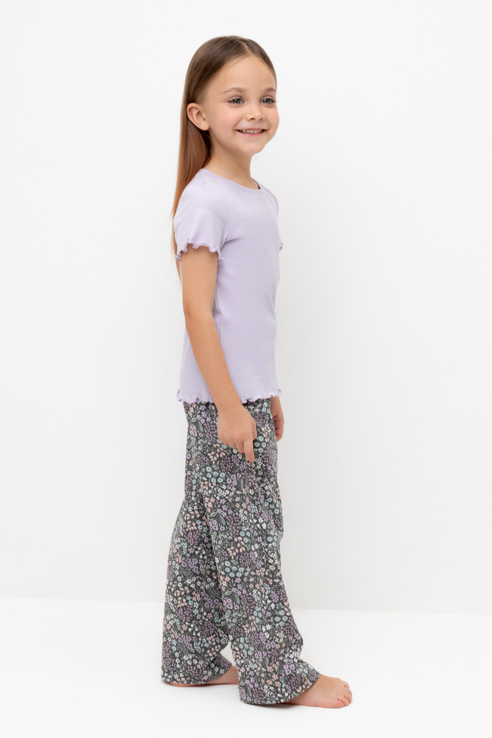 Пижама для девочки, артикул: К 1636-1, цвет: фиолетовый, фото 3