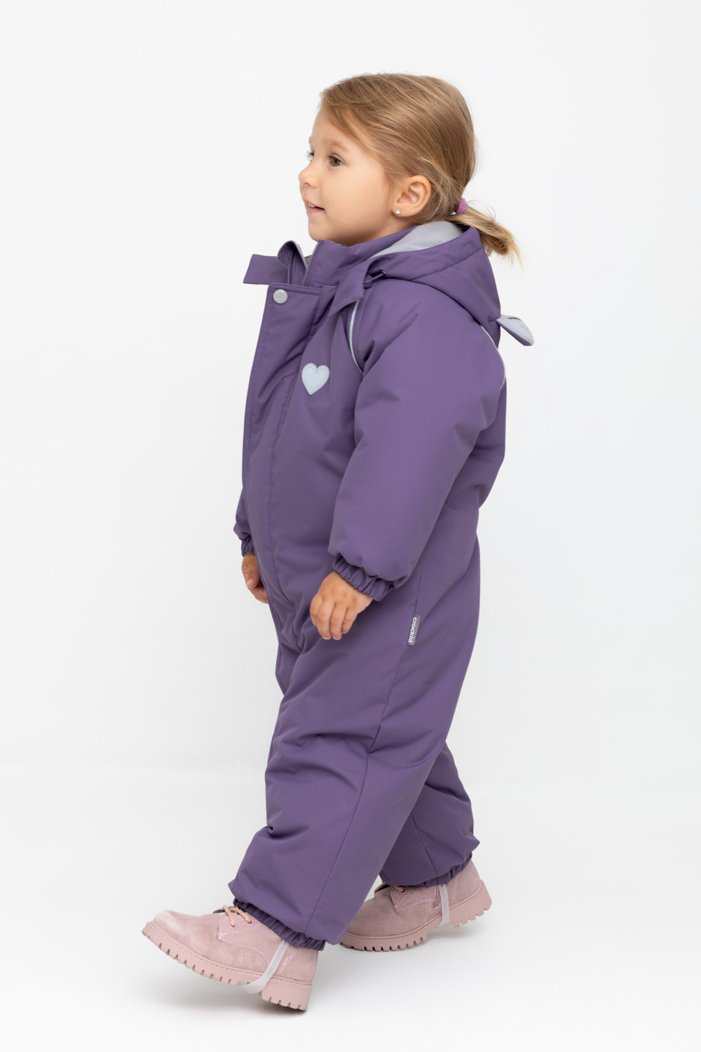 Комбинезоны утепленные для девочки, артикул: ВК 60118/2 ГР, цвет: фиолетовый, фото 3