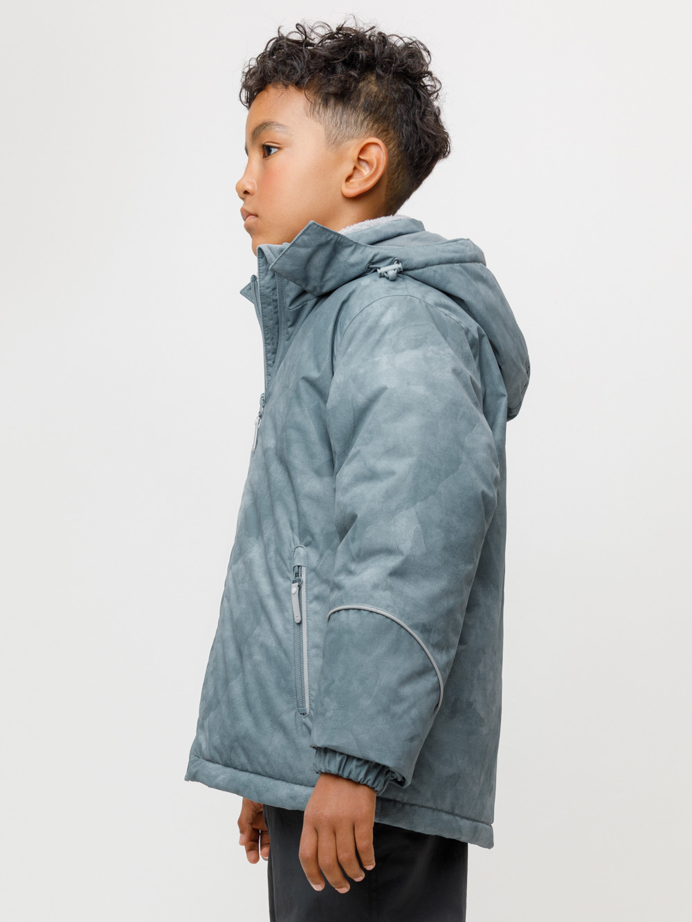 Куртки для мальчика, артикул: ВК 36102/н/3 ГР (122-146), цвет: зеленый, фото 2