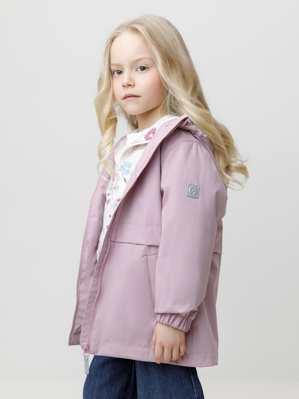 Куртка для девочки, артикул: ВК 32186/2 УЗГ, цвет: фиолетовый, фото 3